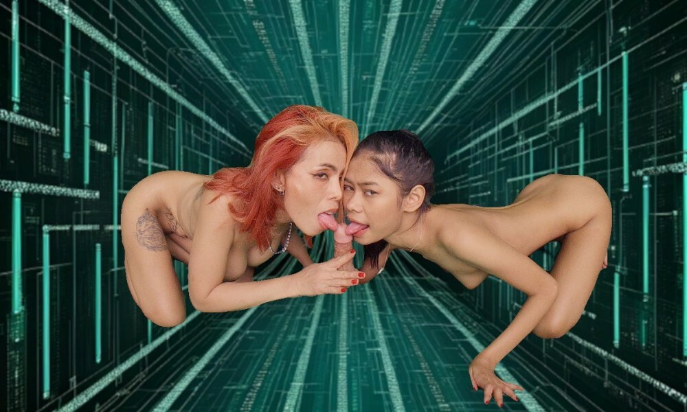 AmyVR and Gael in Intense Blowjob Action