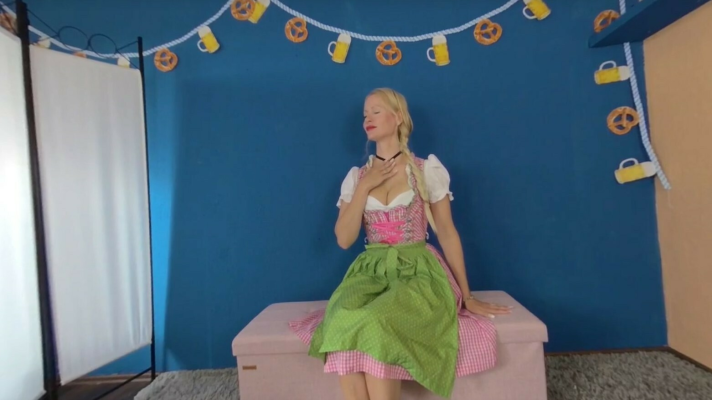 Blonde Hexe in Dirndl: Hot Solo Tease - Image 1