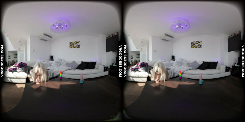 Lily Angelic Solo Dildo Play in Stunning 8K VR - Image 5