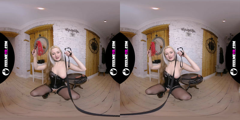 VR180xxx Blonde Tough Lady Miturasu With Whip And Fake Dick - Image 4