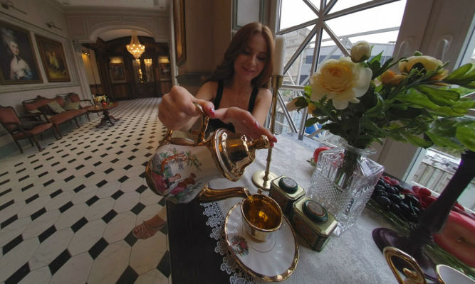 ChantalQ in Sensual Tea Time Tease - Image 1