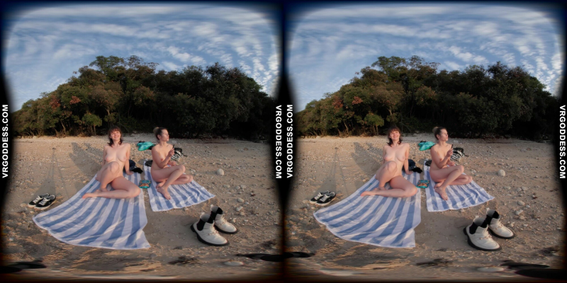 Josie and Sofie Nude Beach VR Adventure - Image 7