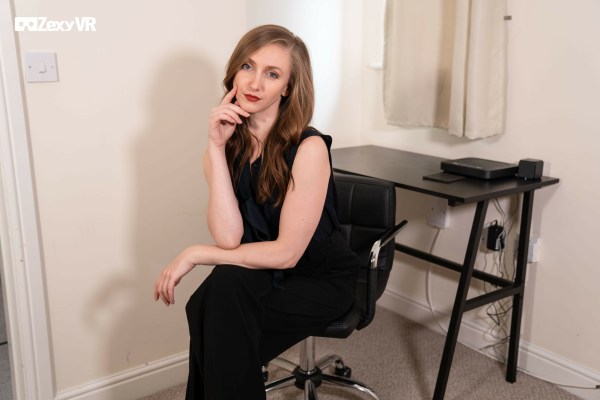 Mia J After Work Tease in Stunning 4K VR - Image 1