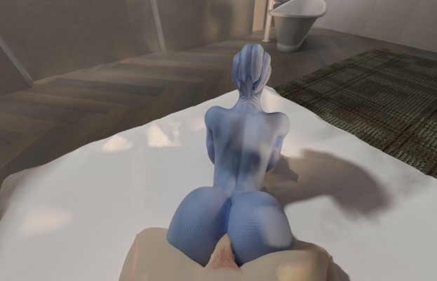 Liara Prone Bone 3D VR 180 SBS XXX Parody - Image 4