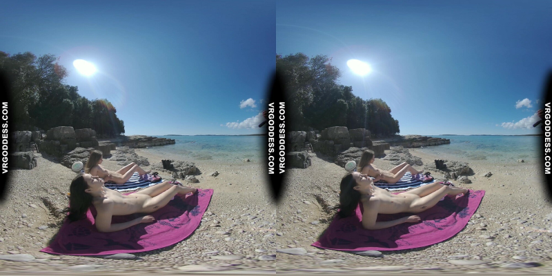 Sunny Beach Afternoon Nude Sunbathing And Searching For Shells On Vacation With Matty Josie - Image 9