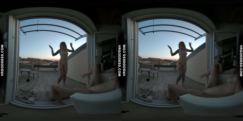 Cherri & Miss Pussycat Sunset Lesbian Dance - Image 9