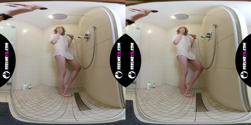 Vr180 Video With Busty Teen Girl Limona Naked In The Shower - Image 1