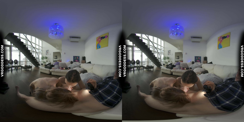 Rebeka Ruby & Bleika in Hot Double Blowjob VR - Image 5