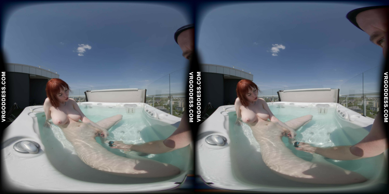 Lily Mays Steamy Rooftop Jacuzzi Solo Play - Image 5