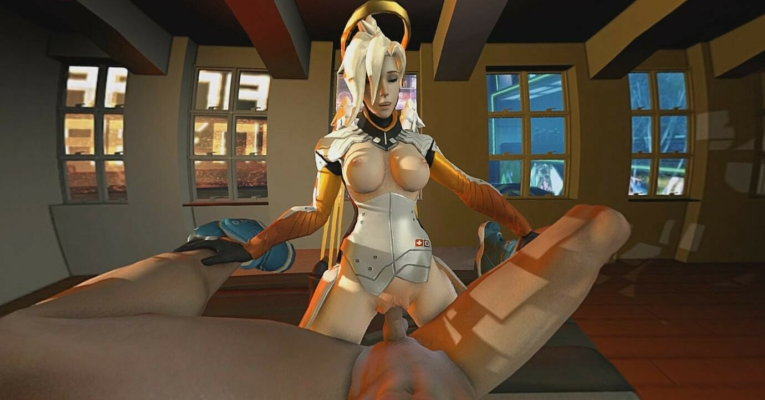 Mercy Overwatch Parody: Aggressive 4K Action - Image 5