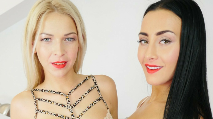 Double Dildo Passion with Anna Rose & Karol Lilien - Image 1