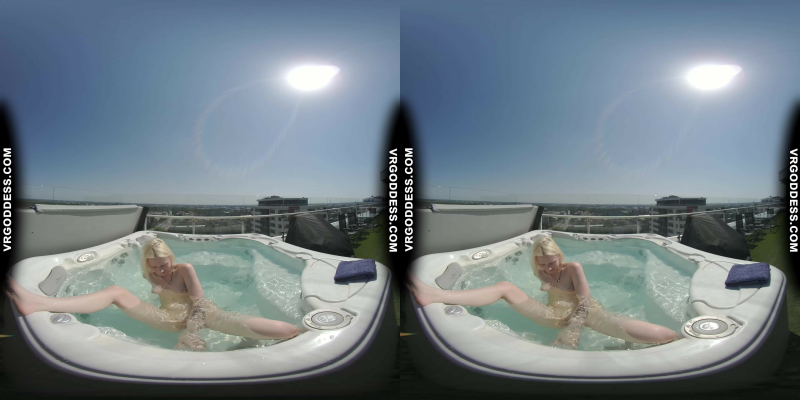 Penthouse Rooftop Jacuzzi Hot Ingrida Smoking And Masturbating In The Sun - Image 4