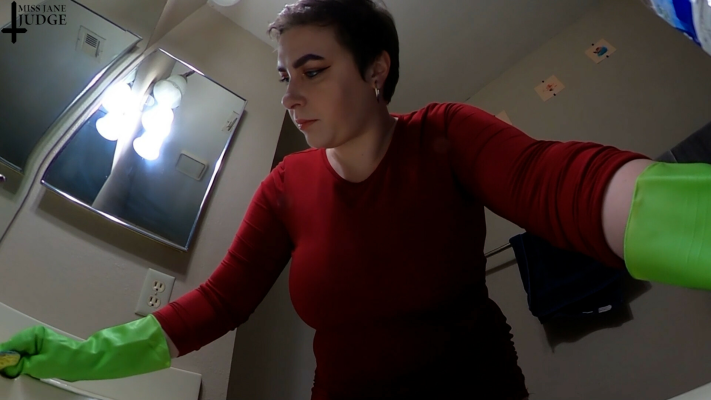 Giantess Cleans Bathroom - Image 1