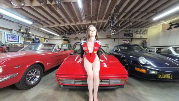 Emily Bloom in Ferrari VR Solo Seduction - Image 1