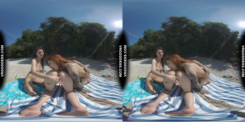 3 Babes On Nude European Beach Mini Lesbian Outdoor Vacation Orgy Matty Cheri Rebeka Ruby - Image 6