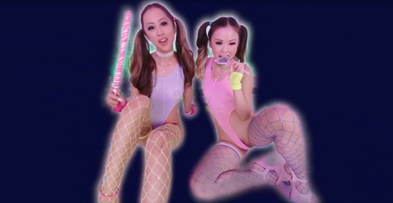 Tiny Asian Sloppy Sucking with Alexia and Lulu - Image 1